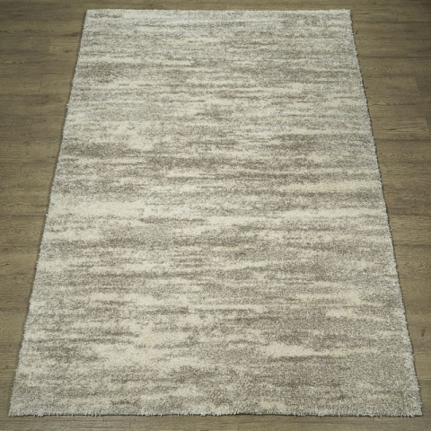 Российский прямой кремовый ковер лонж 41315